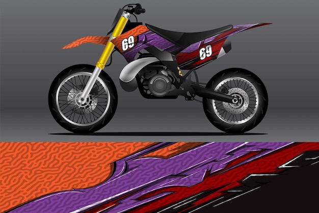 Diseño de calcomanías y calcomanías de vinilo para motocicletas