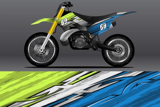 Diseño de calcomanías y calcomanías de vinilo para motocicletas