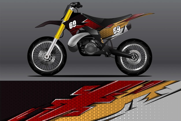 Diseño de calcomanías y calcomanías de vinilo para motocicletas