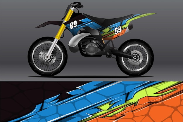 Diseño de calcomanías y calcomanías de vinilo para motocicletas