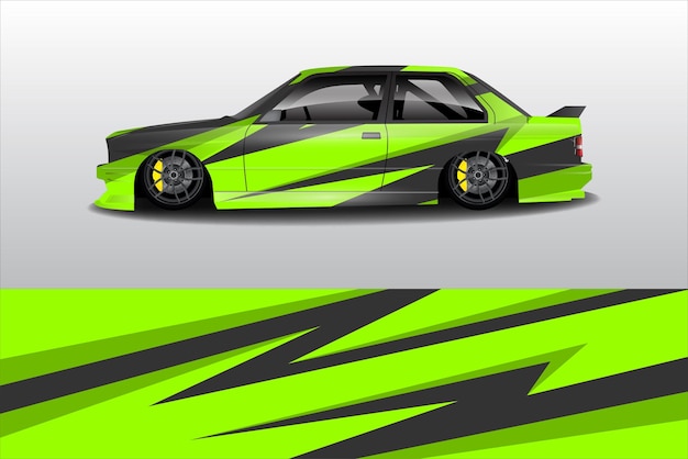 Diseño de calcomanías para envolver autos deportivos