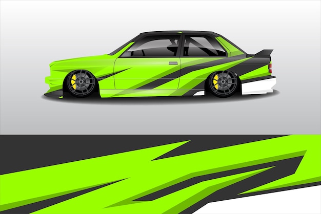 Diseño de calcomanías para envolver autos deportivos