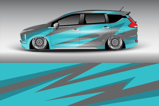 Diseño de calcomanías para envolver autos deportivos