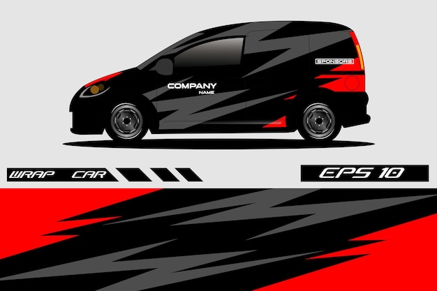 Diseño de calcomanías para envolver autos deportivos