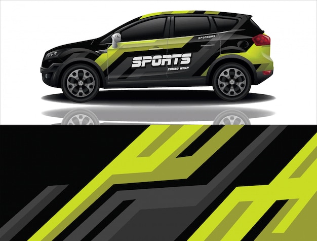 Diseño de calcomanías para envolver autos SUV