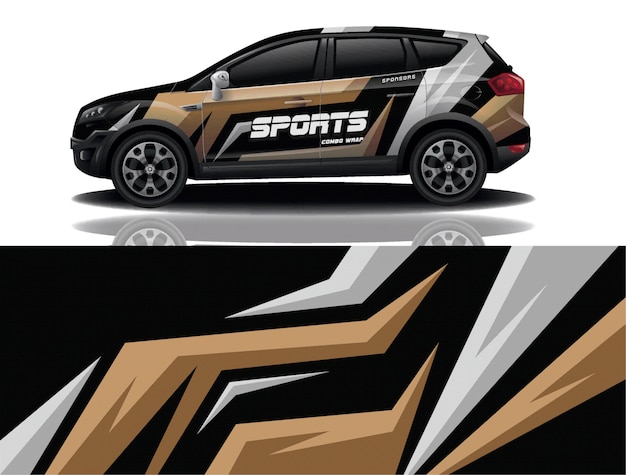 Diseño de calcomanías para envolver autos SUV