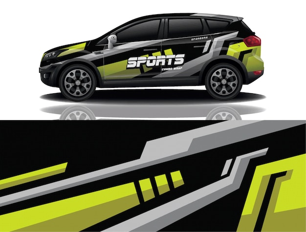 Diseño de calcomanías para envolver autos SUV