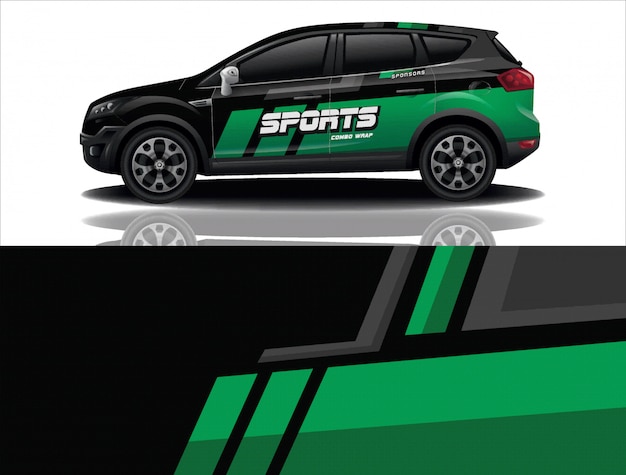 Diseño de calcomanías para envolver autos suv