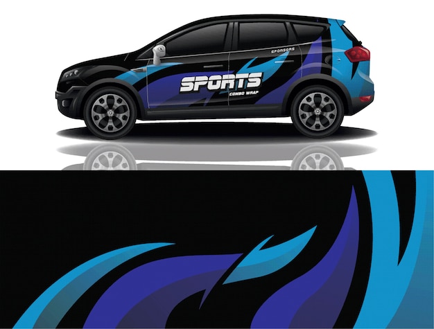 Diseño de calcomanías para envolver autos SUV