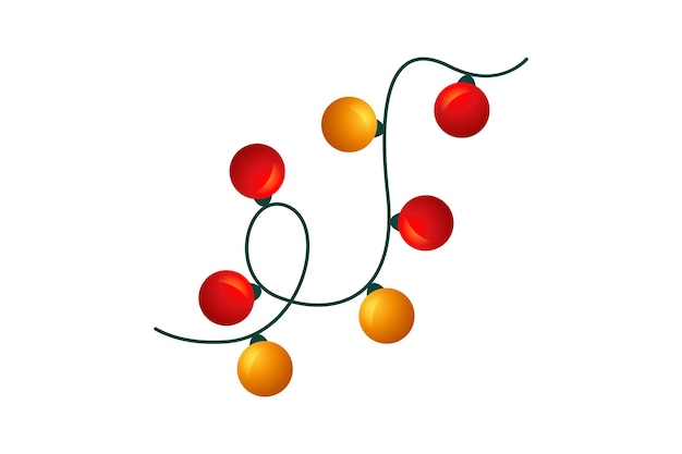 Diseño de calcomanías de luces para el árbol de Navidad