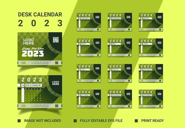 Diseño de calendario de escritorio