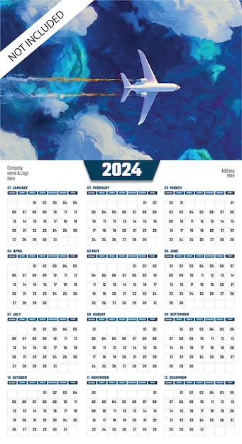 Diseño del calendario de pared