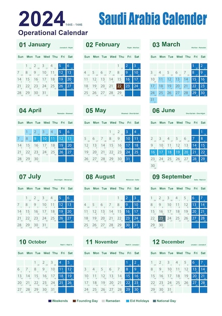 Diseño del calendario en tamaño A3