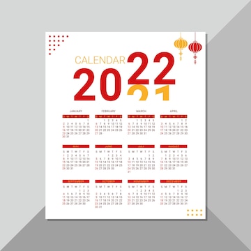 Calendario Chino De Estilo Paisajístico 2022 Descarga gratuita de plantilla  en Pngtree