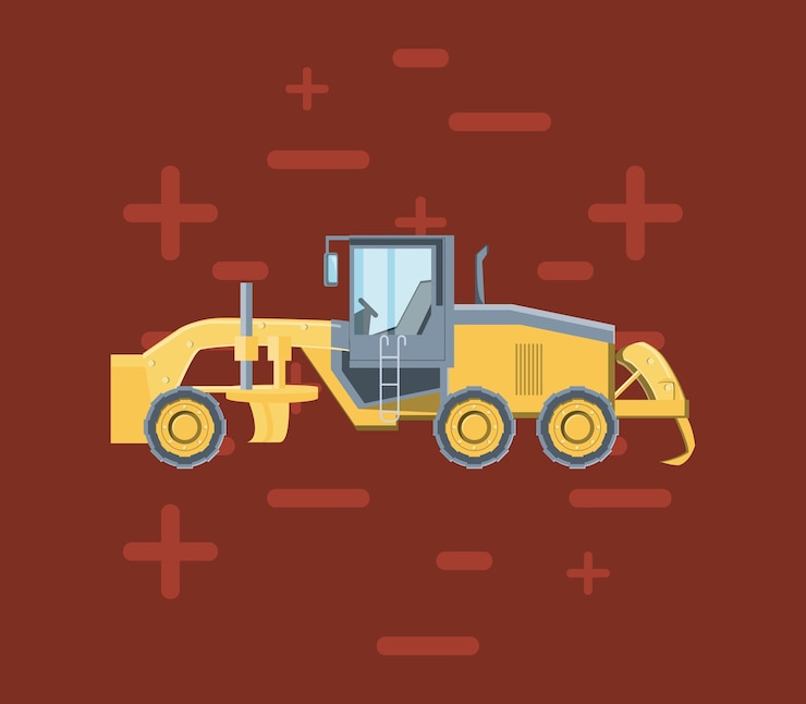 Vector diseño de camiones de construcción