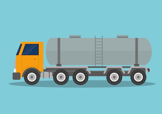 Vector diseño de camiones. icono de transporte. ilustración plana