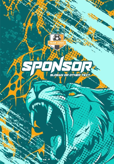 Diseño de camisa deportiva listo para imprimir camisa de fútbol para sublimación