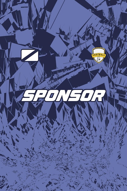 Diseño de camisa deportiva patrón abstracto listo para imprimir camisa de fútbol para sublimación calidad HD