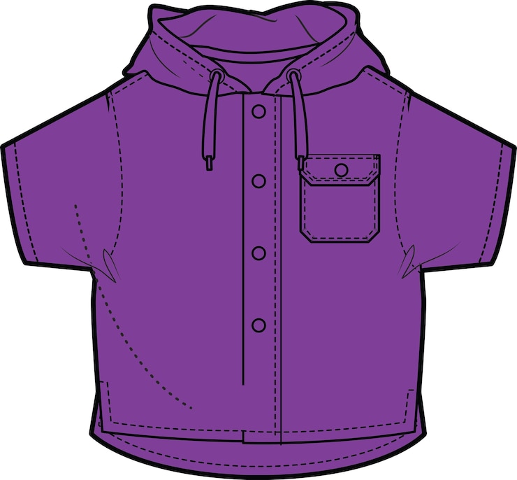 Vector diseño de camisas con capucha para niños