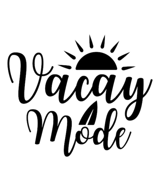 Diseño de camisas de verano Vacay Mode
