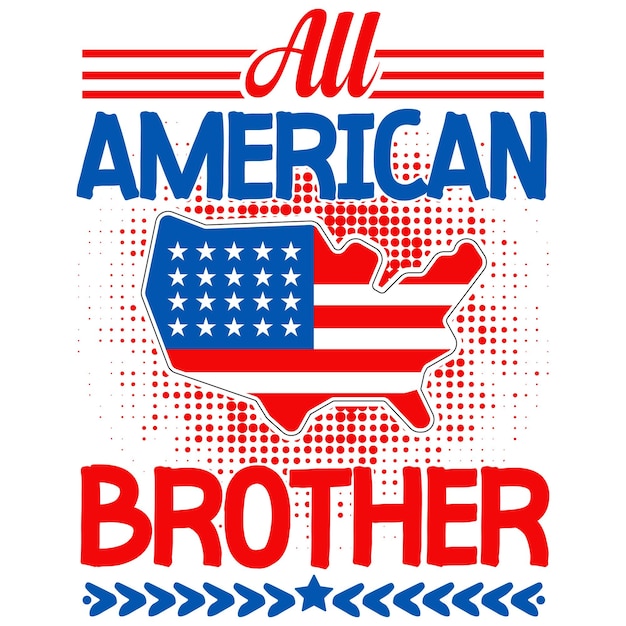 Diseño de la camiseta del 4 de julio
