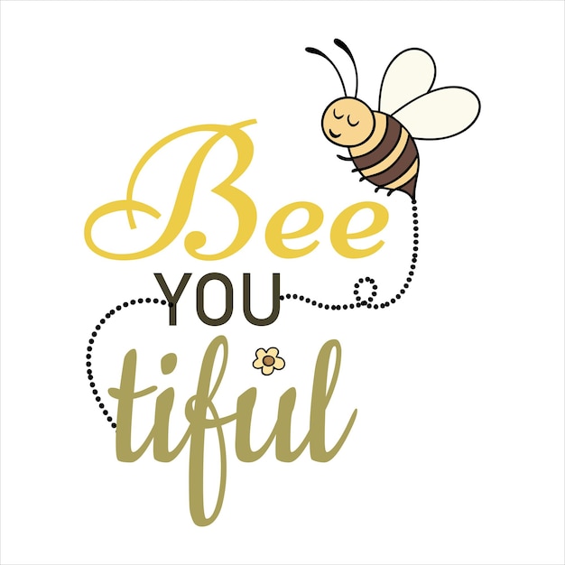 El diseño de la camiseta de abeja