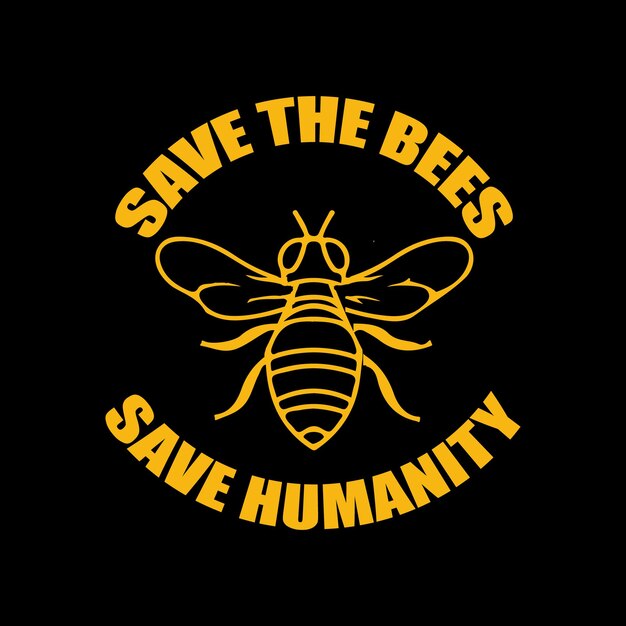 Diseño de camiseta de abeja