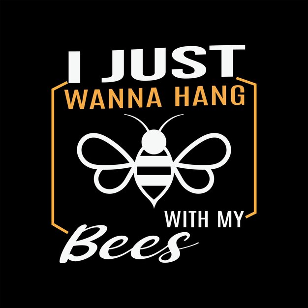 Diseño de camiseta de abeja
