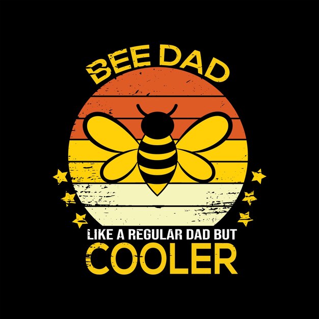 Diseño de camiseta de abeja