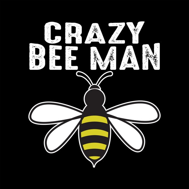 Diseño de camiseta de abeja