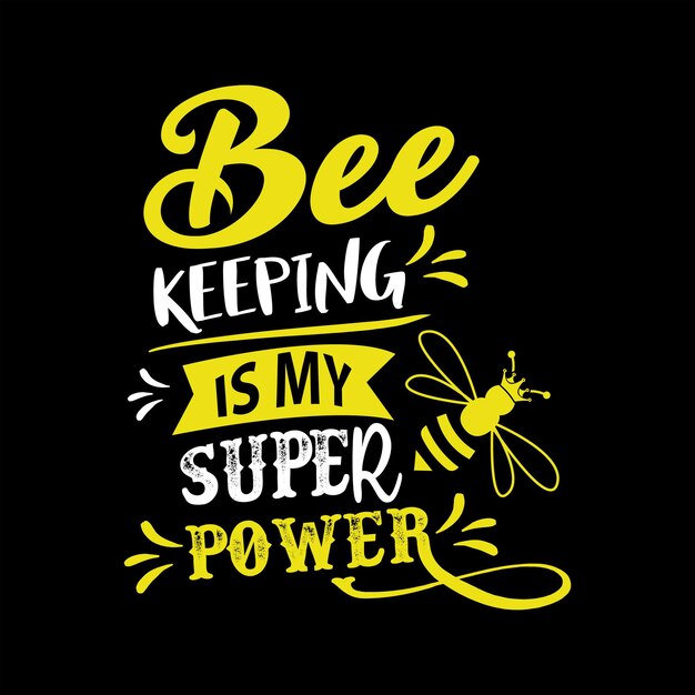 Diseño de camiseta de abeja