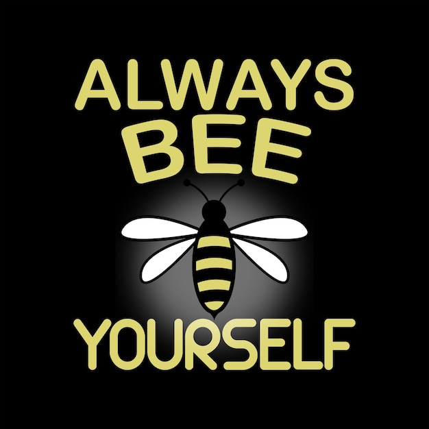 Diseño de camiseta de abeja