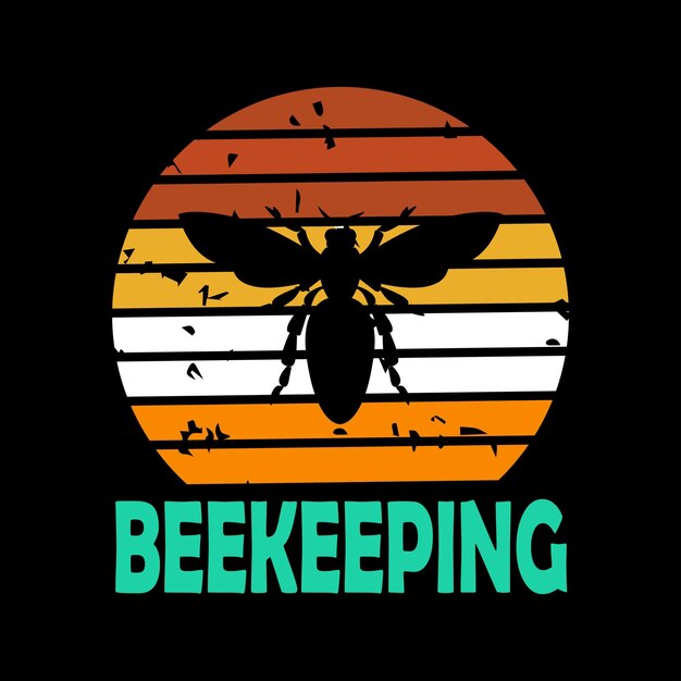 Diseño de camiseta de abeja