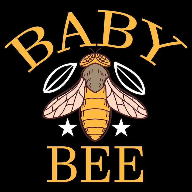 Diseño de camiseta de abeja
