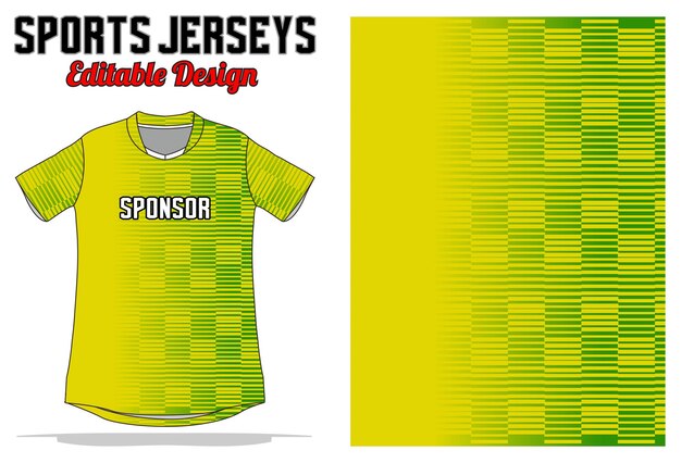 Diseño de camiseta adecuado para uniforme deportivo, fútbol, baloncesto, voleibol, carreras, ciclismo, juegos, etc.