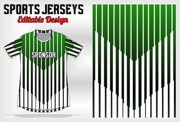 Diseño de camiseta adecuado para uniformes deportivos, fútbol, voleibol, baloncesto, carreras, juegos, etc.