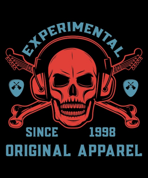 Diseño de camiseta de amante de la música.