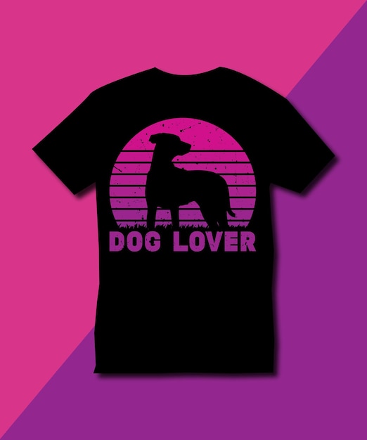 Diseño de camiseta de amante de los perros