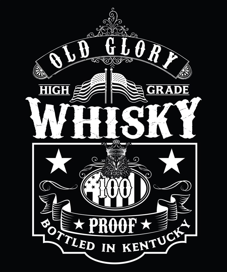 Diseño de camiseta de amor de cerveza de whisky