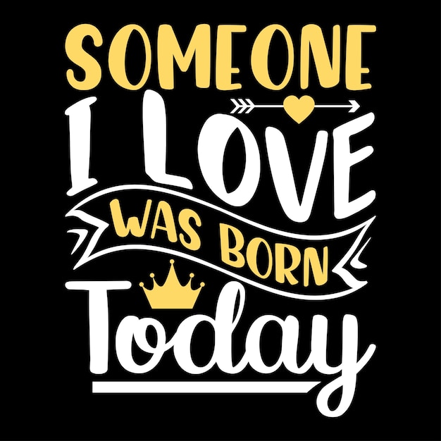Diseño de camiseta de amor de cumpleaños Diseño de feliz cumpleaños