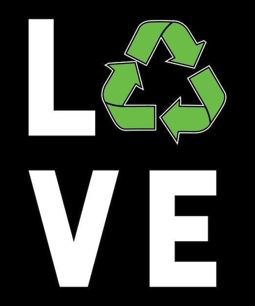 Diseño de camiseta de amor del Día de la Tierra 4