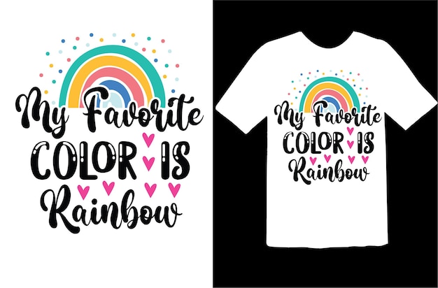 Diseño de camiseta arcoiris svg