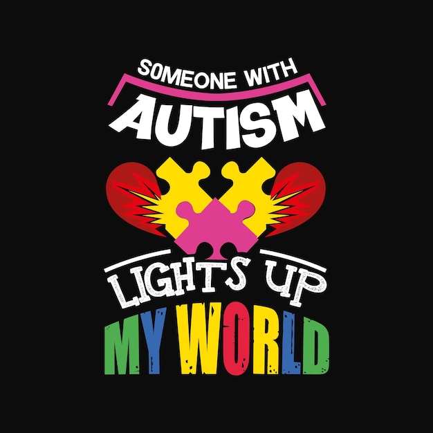 Diseño de camiseta de autismo