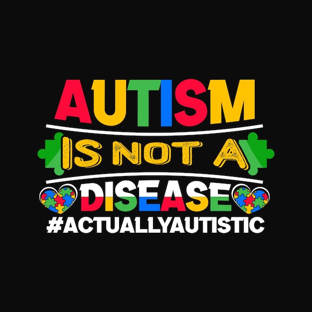 Diseño de camiseta de autismo