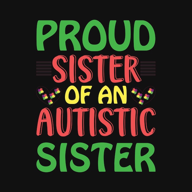 Diseño de camiseta de autismo