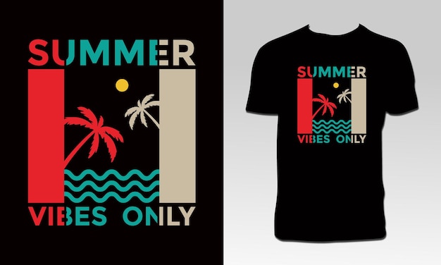 Diseño de camiseta de aventura de verano