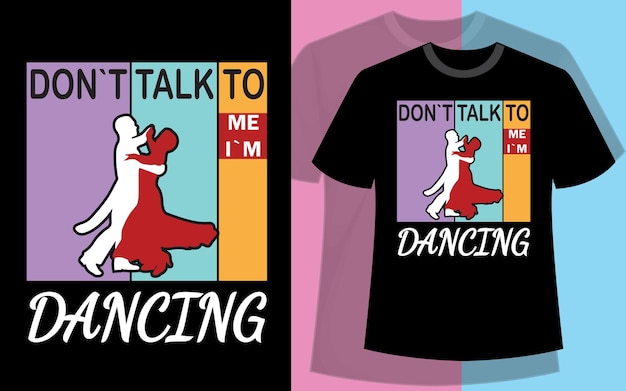 Diseño de camiseta de baile.