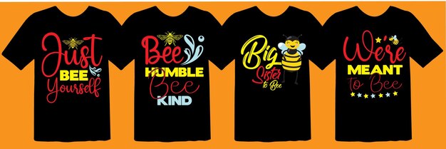 Diseño de camiseta Bee Svg