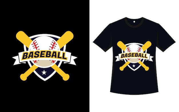 Diseño de camiseta de béisbol con diseño de camiseta de tipografía vintage.