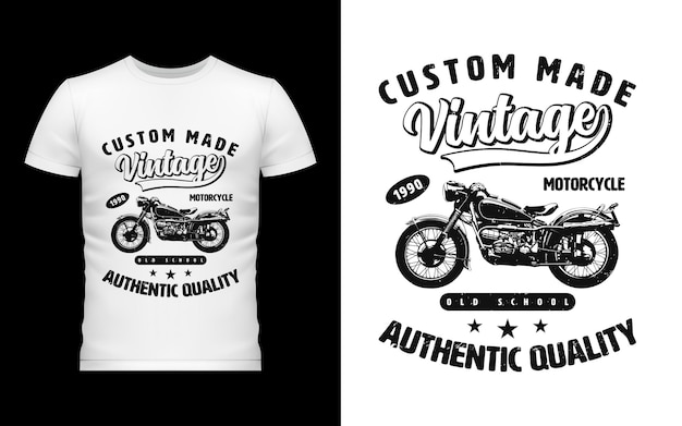 Vector diseño de camiseta de bicicleta vintage de calidad auténtica hecha a medida.